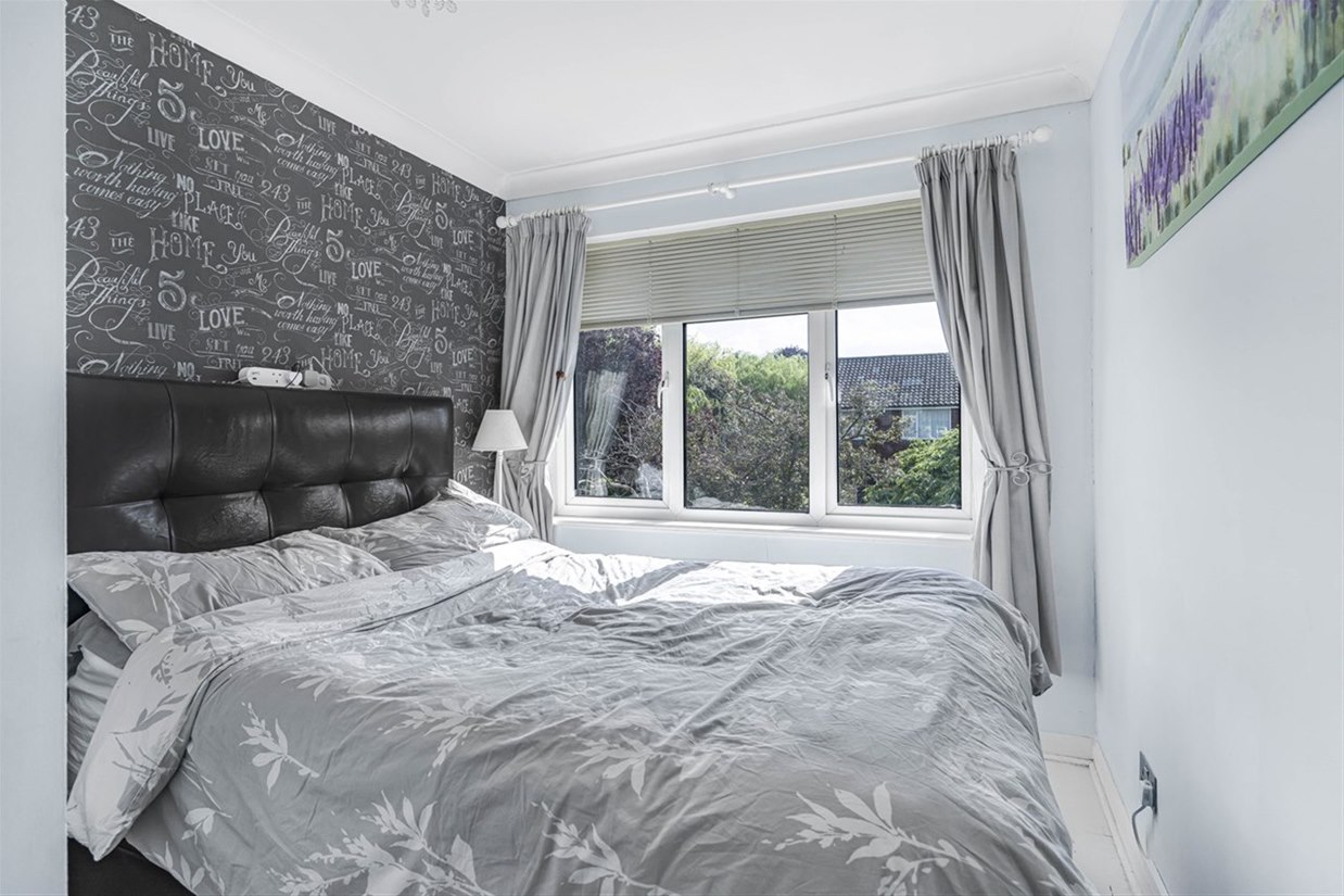 Principal bedroom with double aspect windows