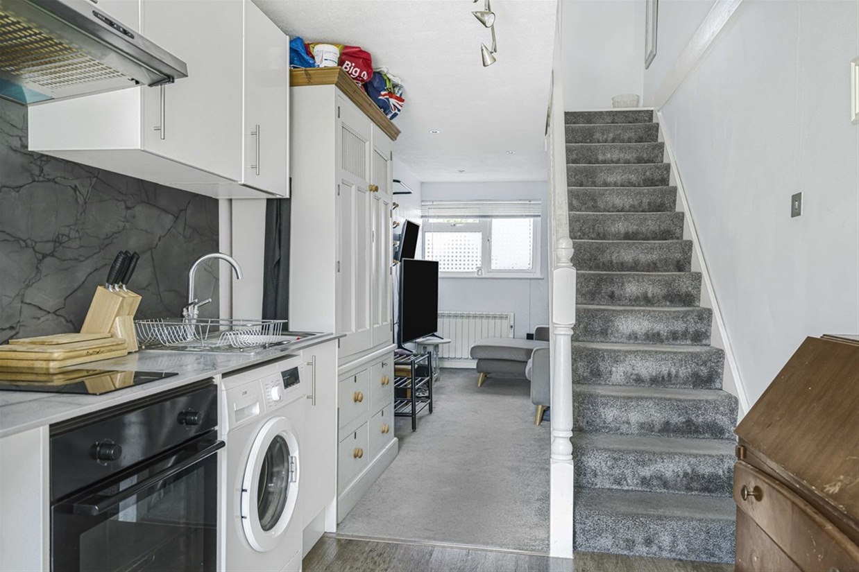 Annex kitchen with private staircase